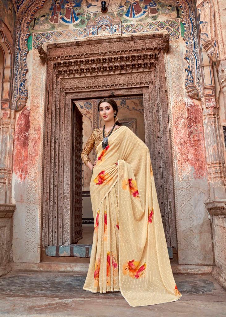 Kashvi Manasthiti Printed Georgette Wholesale Saree Collection 